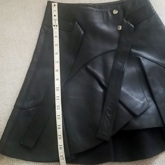 Maje Janaki Leather Wrap Skirt size 34 - Picture 9 of 10
